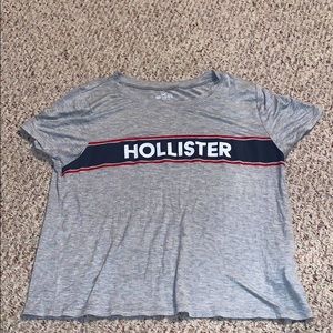 grey hollister short sleeve shirt size medium